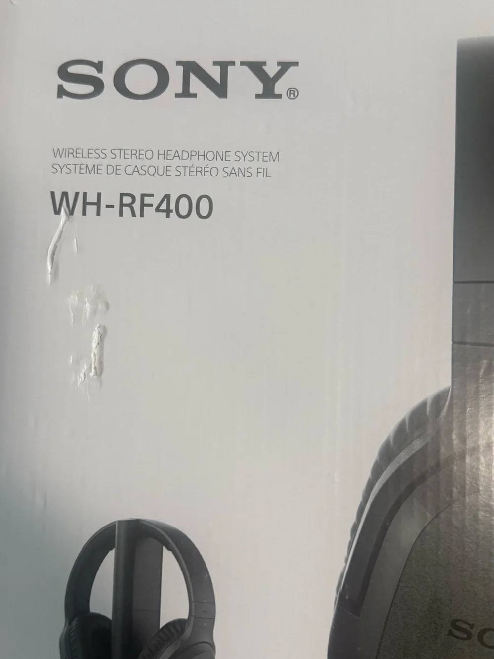 Sony WH-RF400 Wireless Over-Ear Headphones - Black